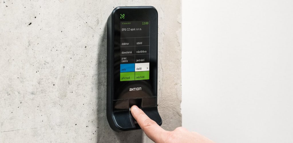 Timeless hardware for the Aktion 1 attendance and access control system Aktion eSeries Attendance Sensor