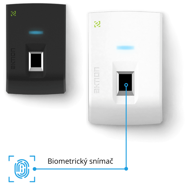 Aktion eReader controls access to company buildings with a fingerprint