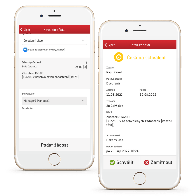 Approval of events and easy management of permissions in the Aktion attendance system