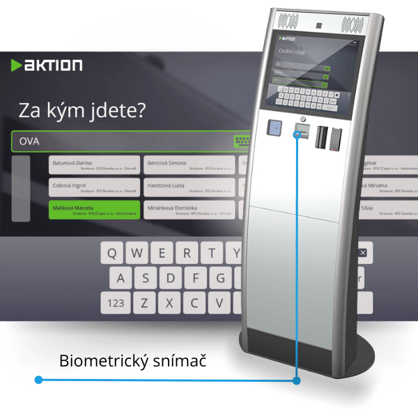 Automatic self-registration kiosk Aktion replaces the doorman completely