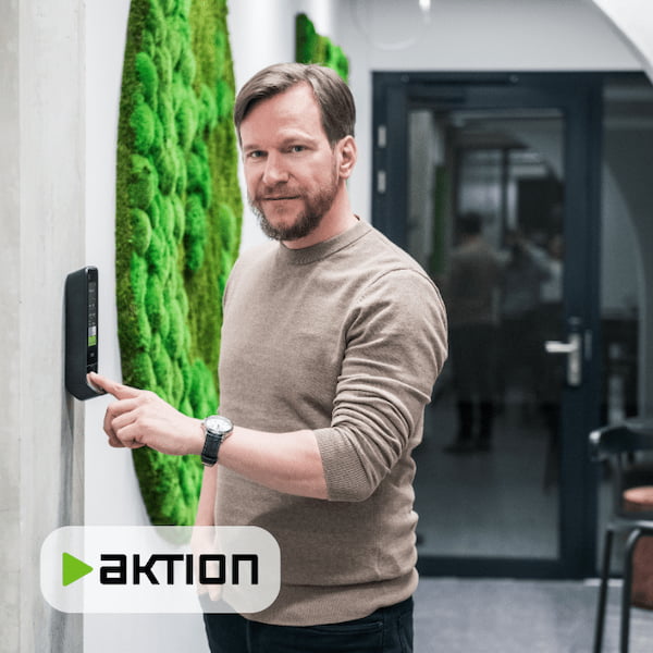 Access system 1 The Aktion access system for enterprises and large companies can also control lifts
