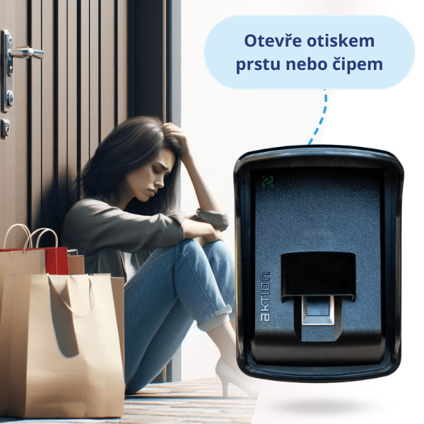 Slammed keys are not a problem thanks to Aktion home. Open the smart lock with a fingerprint on the biometric sensor