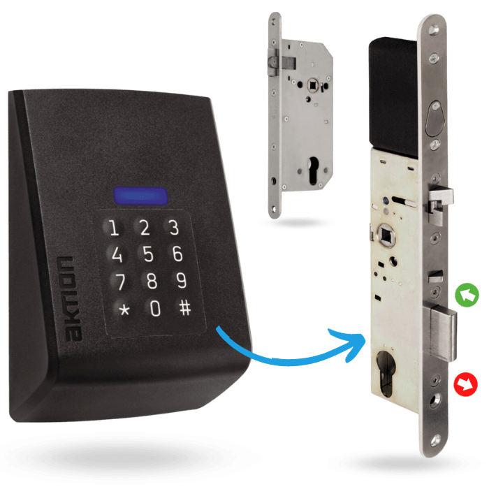 Access system 8 Aktion access system for apartment buildings can open doors keylessly