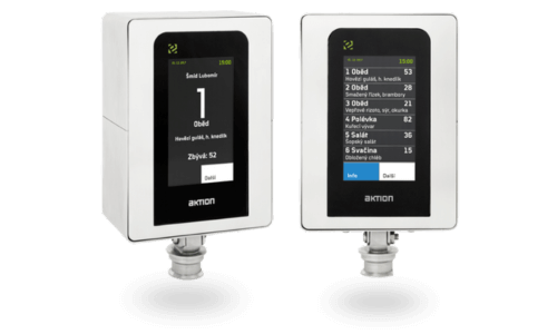 Aktion dispensing display for ordering food