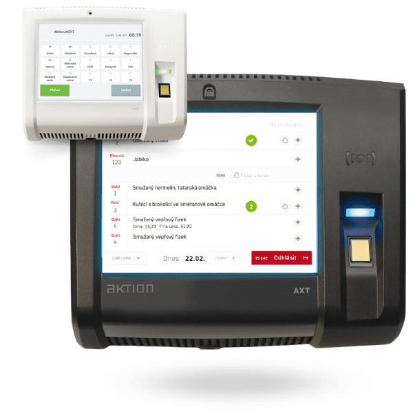 Aktion AXT multifunction terminal with touch screen and fingerprint reader