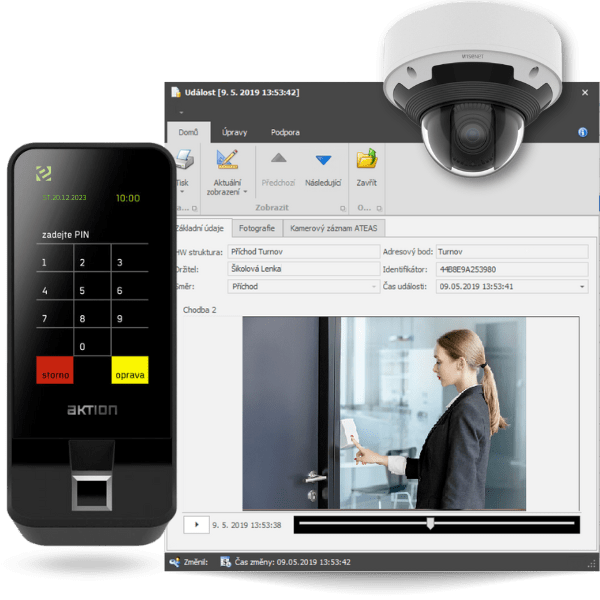Access system 3 The Aktion access control system can monitor zones and sound an alarm if a defined event is detected