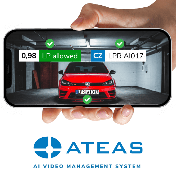Recognition of SPZ (ANPR) 3 Aktion RZ and face recognition on the display of Apple mobile devices