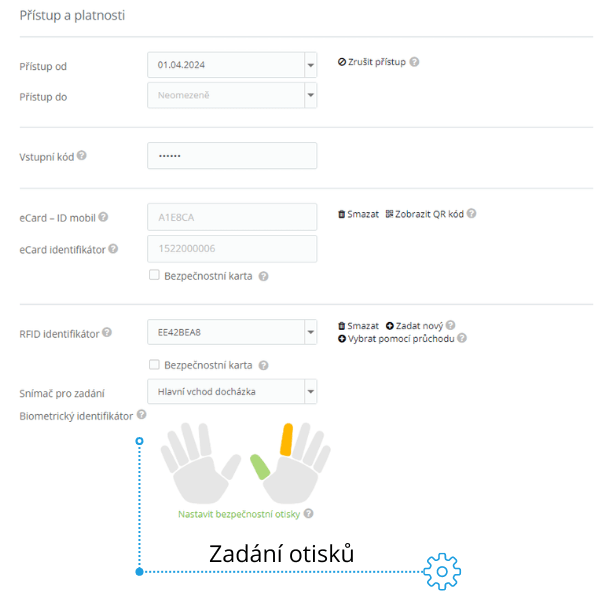 Configure the prints or cards directly on the Aktion eSmartReader