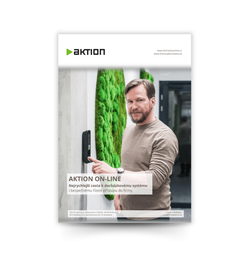 Aktion online attendance brochure for small businesses