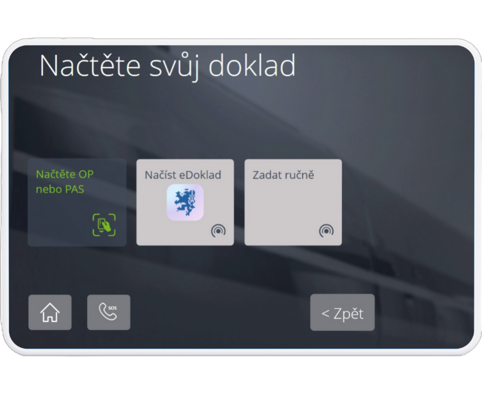 Loading a receipt at the kiosk