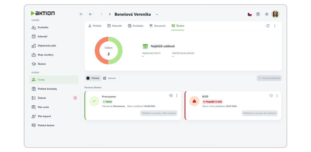 New Aktion eNext – training details